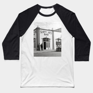 Sloppy Joe's Bar, 1938. Vintage Photo Baseball T-Shirt